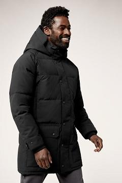 Chamarras Canada Goose Hombre Outlet - Carson Abrigos Negros YA0913864